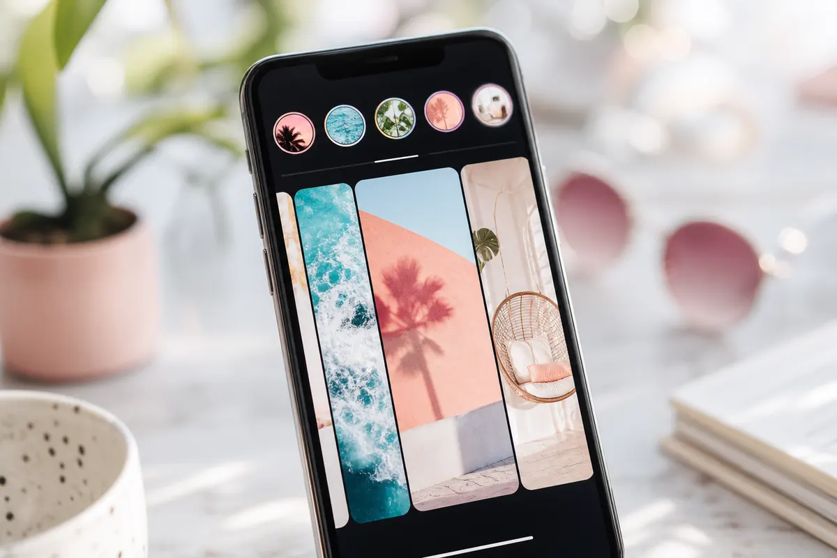 TikTok story viewer on a smartphone